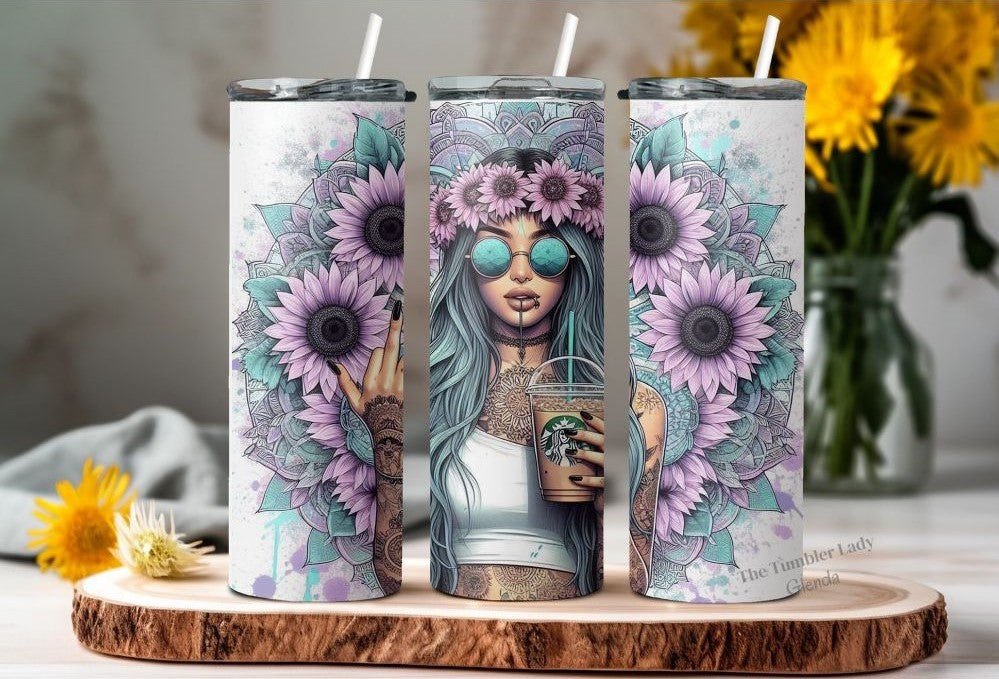 20oz Sassy Inked Girl