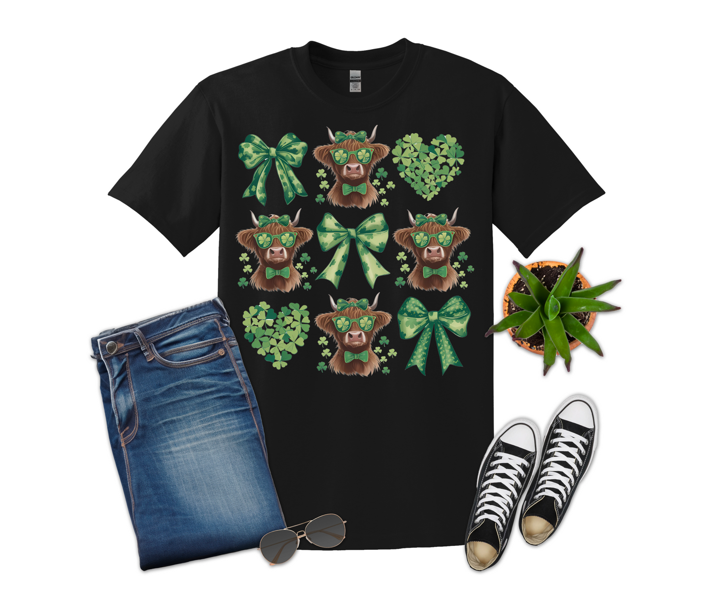 St. Patrick’s Lucky Cow Coquette T-shirt