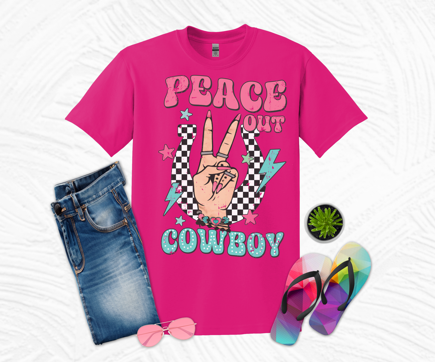 Peace Out Cowboy T-shirt