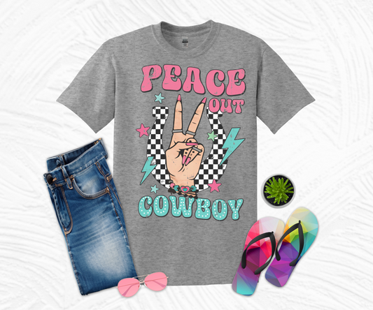 Peace Out Cowboy T-shirt