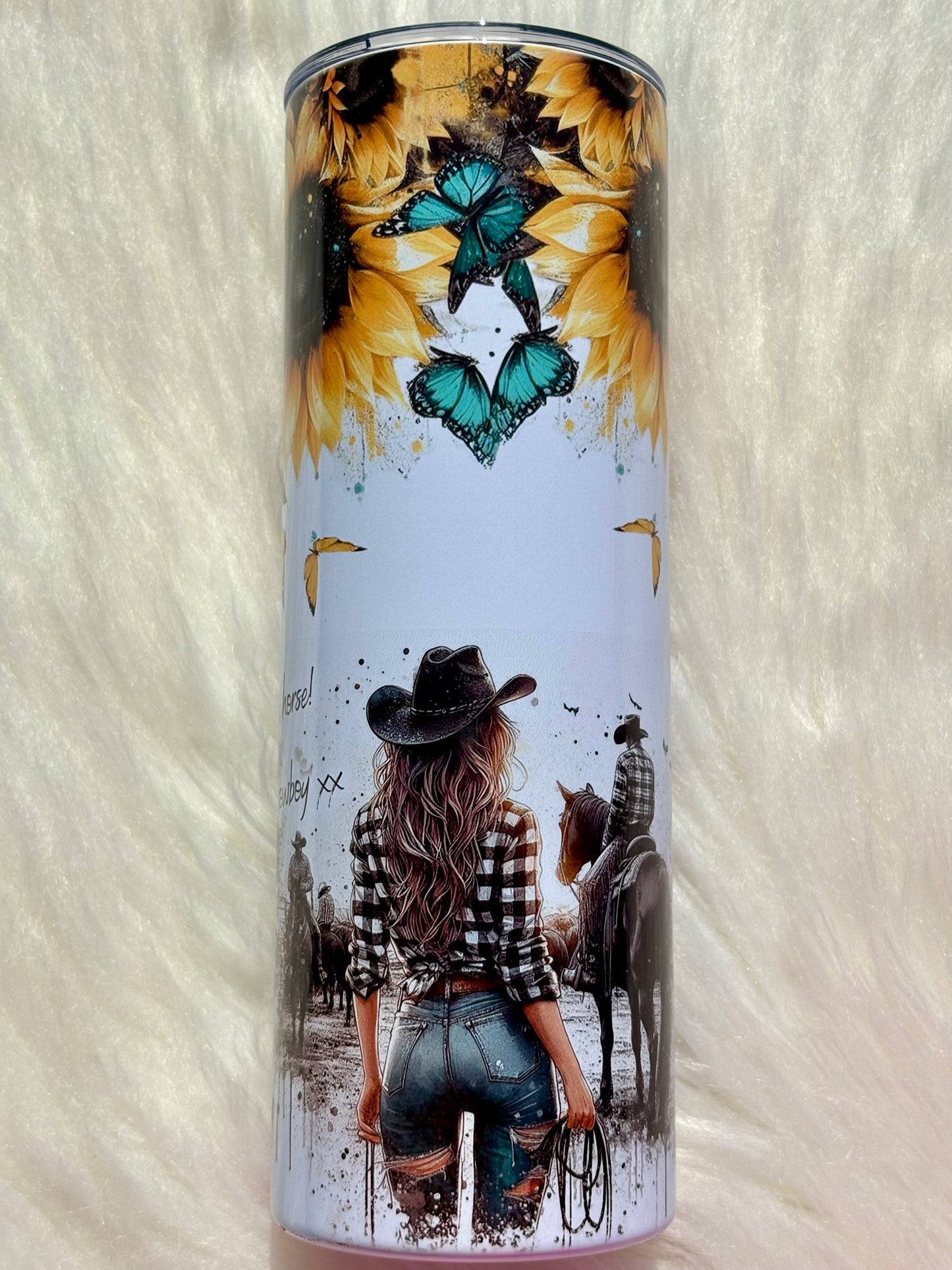 20oz Save The Horse Ride A Cowboy Western Tumbler