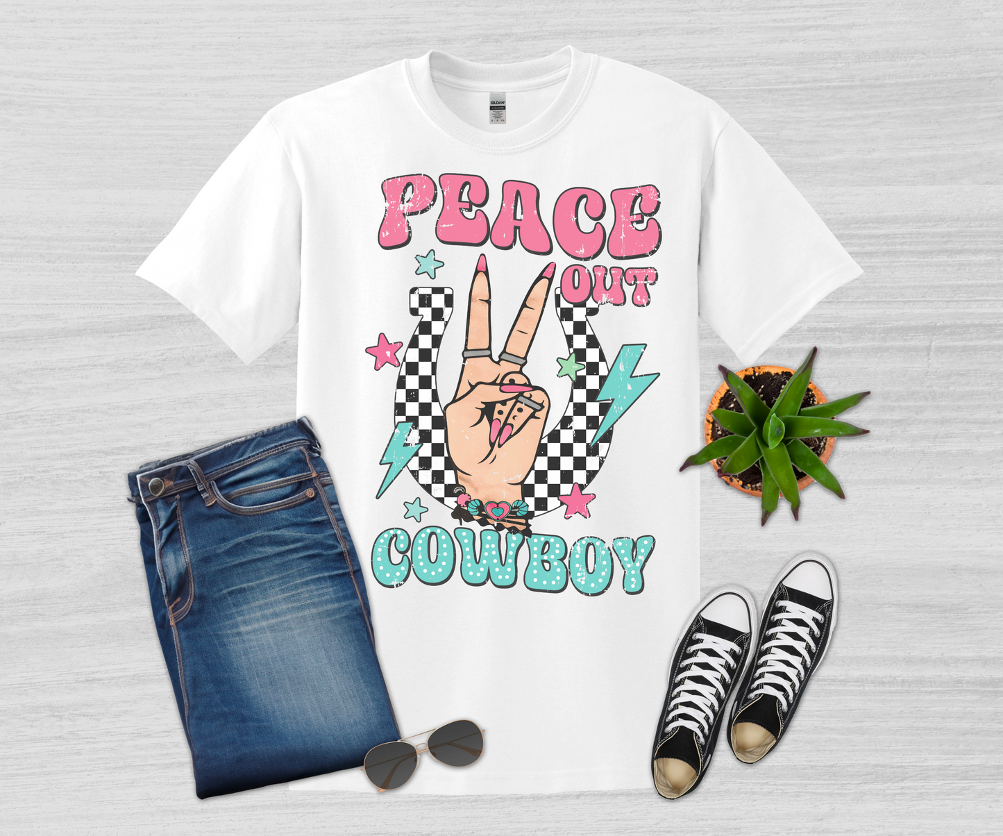 Peace Out Cowboy T-shirt