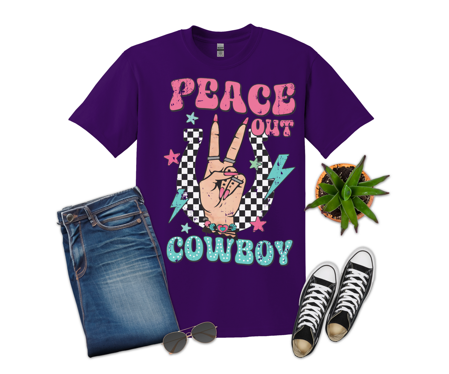 Peace Out Cowboy T-shirt