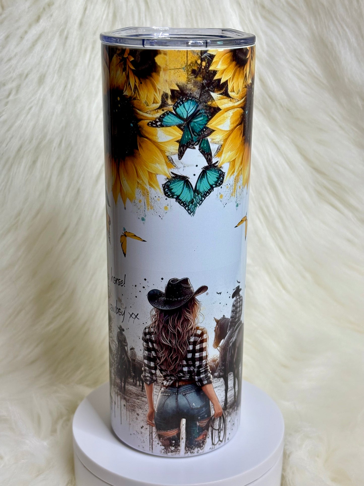 20oz Save The Horse Ride A Cowboy Western Tumbler