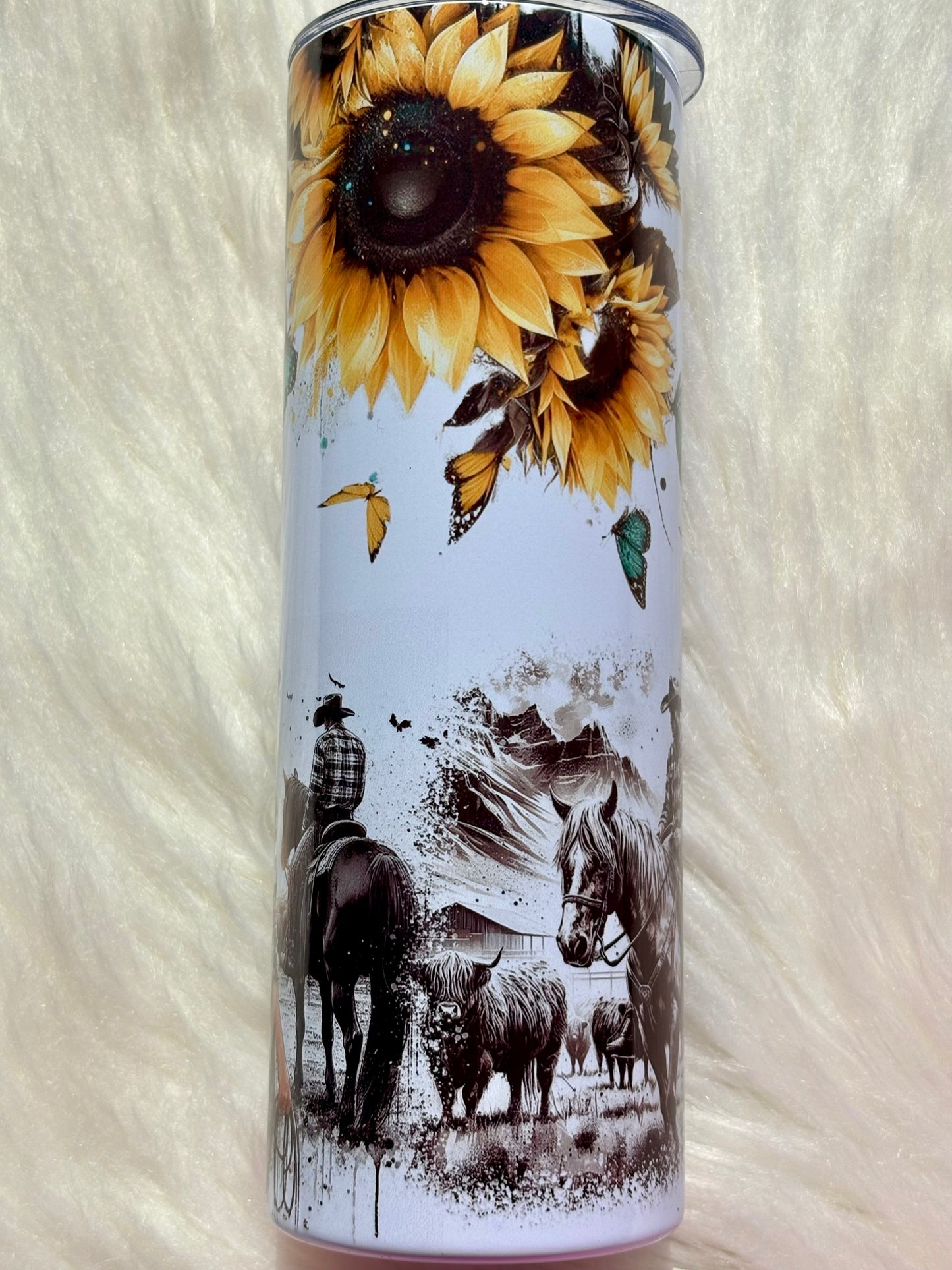 20oz Save The Horse Ride A Cowboy Western Tumbler