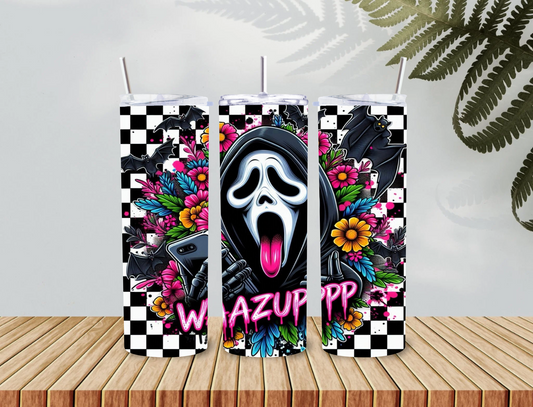 20oz Ghost Face Cute Tumbler