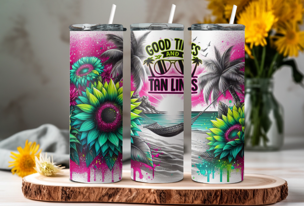 20oz Good Times Tan Lines Tumbler