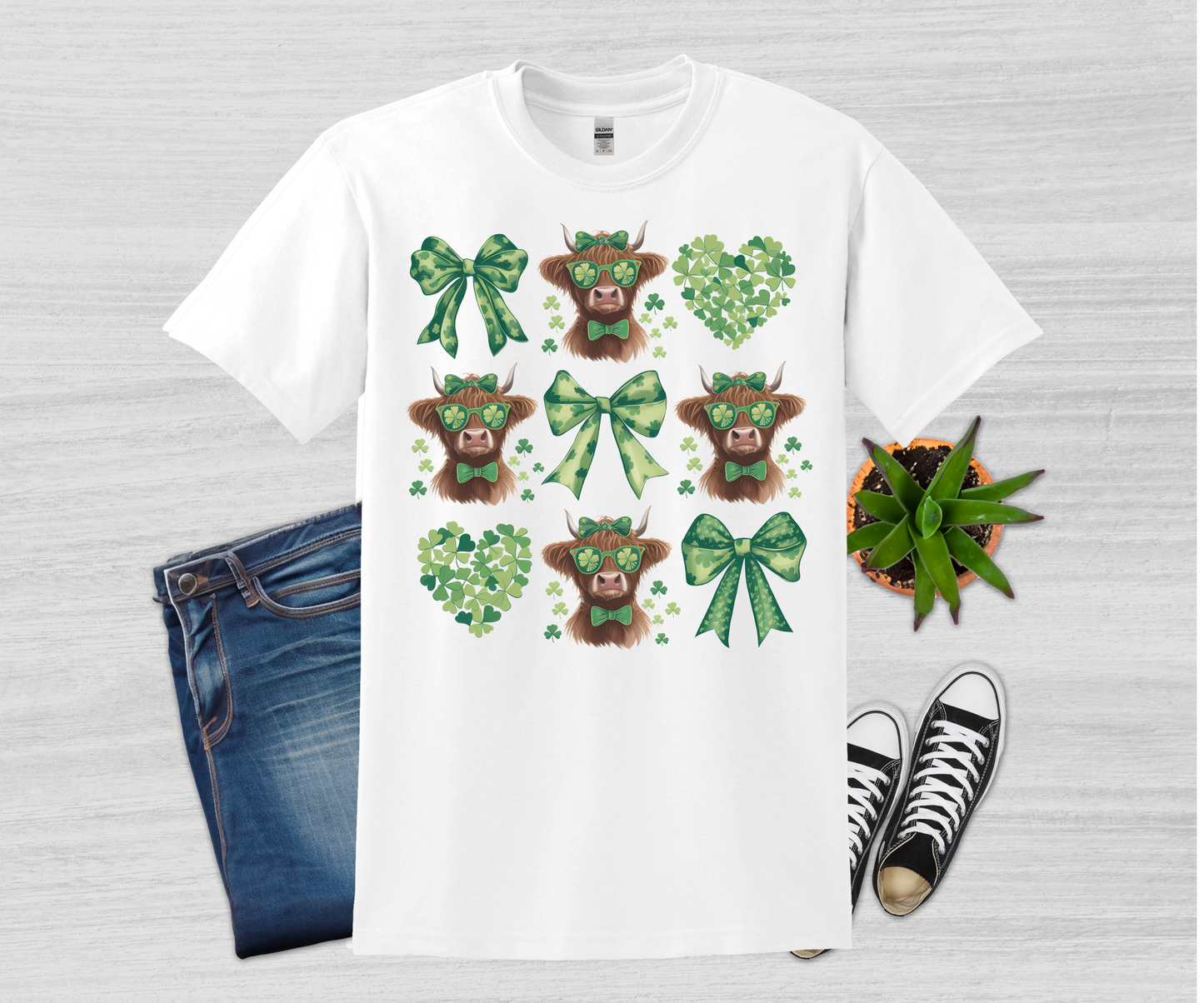 St. Patrick’s Lucky Cow Coquette T-shirt