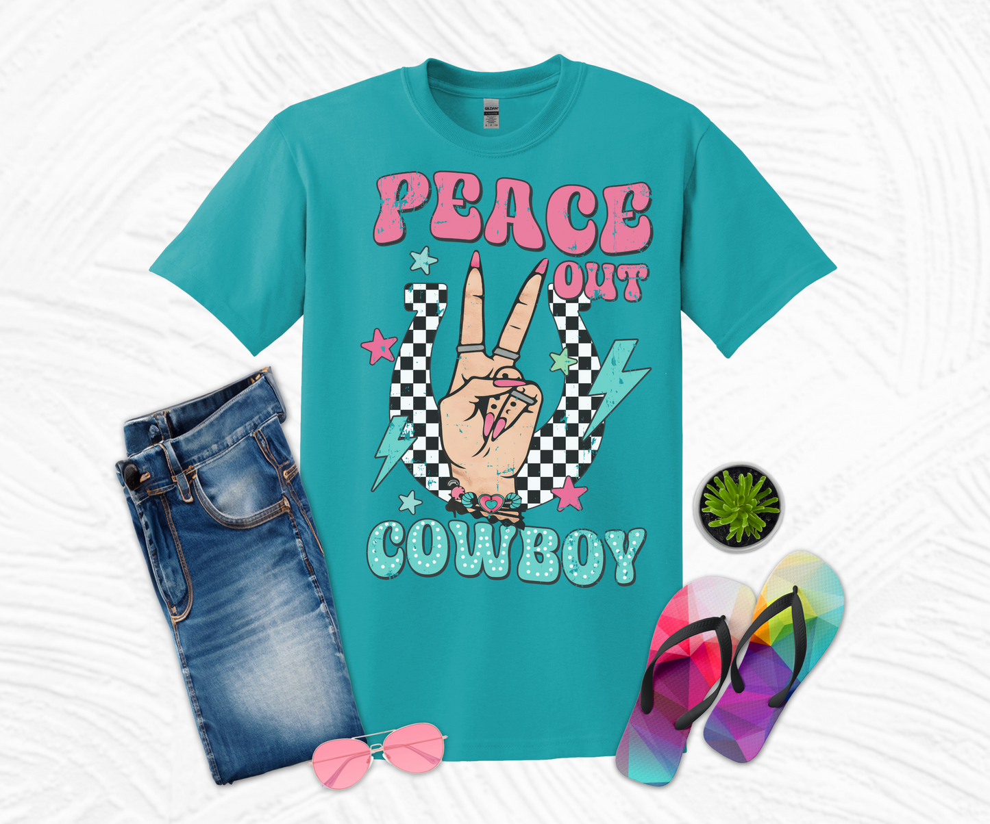 Peace Out Cowboy T-shirt