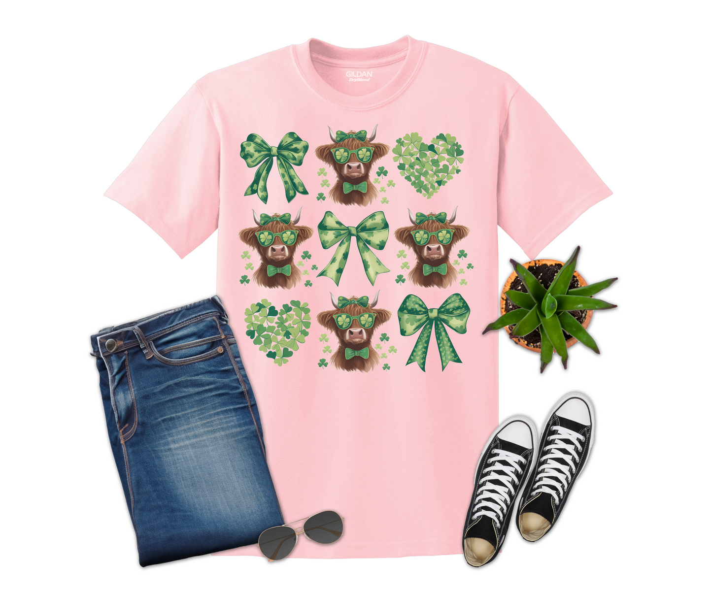 St. Patrick’s Lucky Cow Coquette T-shirt