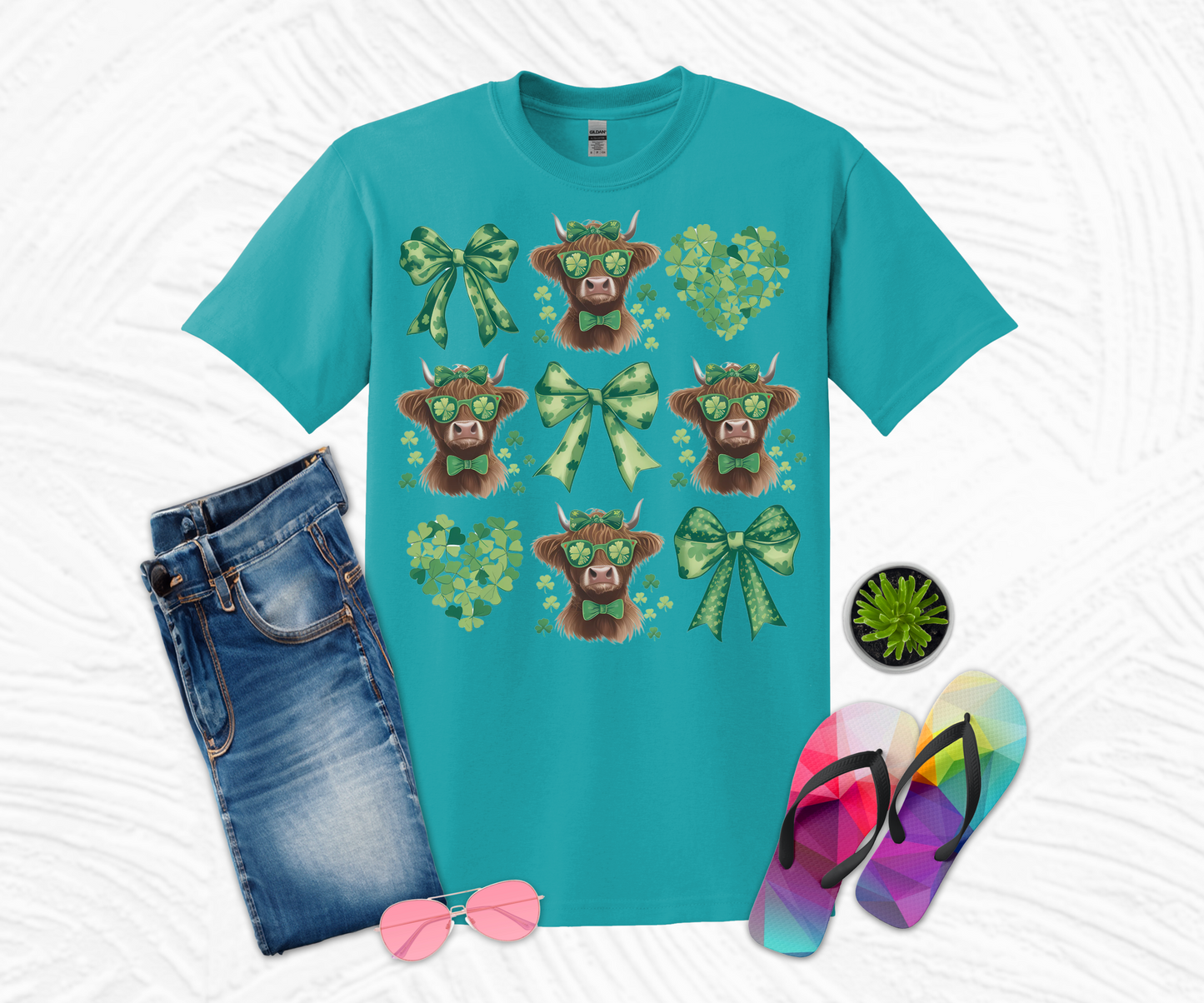 St. Patrick’s Lucky Cow Coquette T-shirt