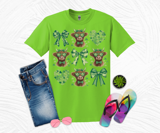 St. Patrick’s Lucky Cow Coquette T-shirt