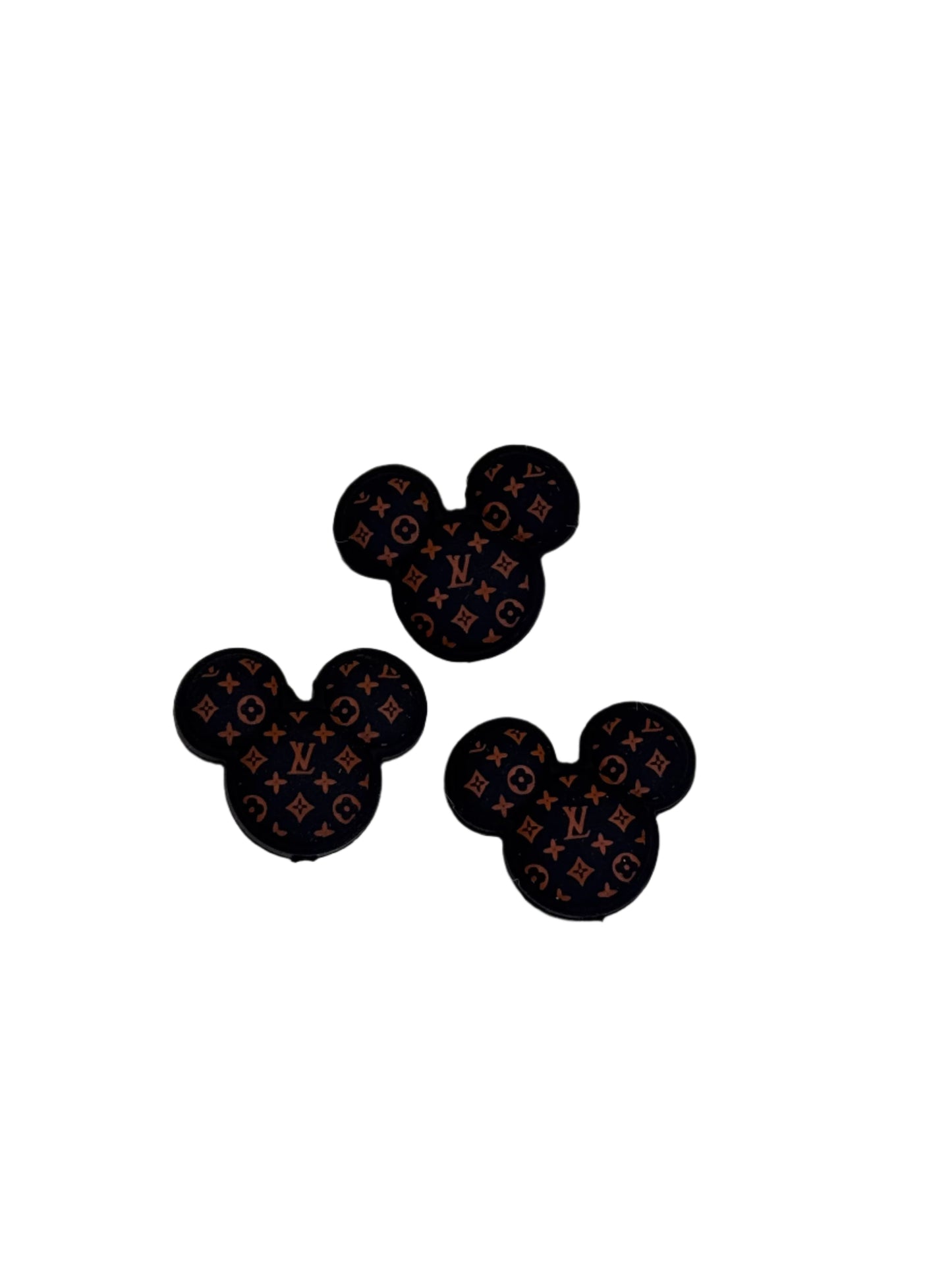 Mickey With LV Print Focal Bead