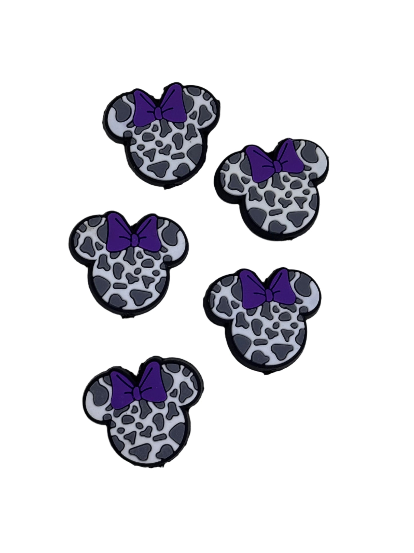 Cow Print Minnie Focal Bead