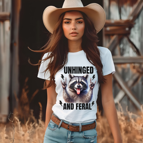 Unhinged And Feral Sublimation T-Shirt